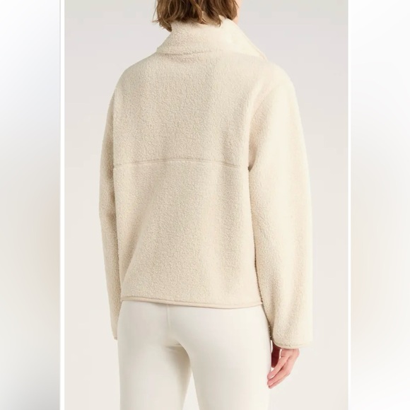 Z by Zella Fleece Nordstrom Women’s Size XS Blue Chalet Bouclé Hybrid Jacket - Picture 11 of 12